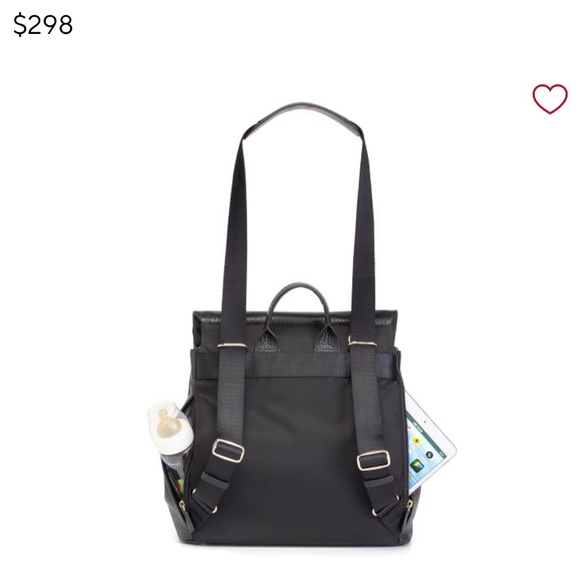 Storksak St. James Leather convertible Diaper backpack - Picture 3 of 8